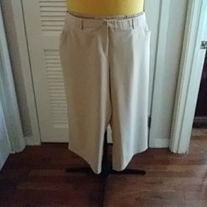 Slacks sz24WP tan. Chelsea studio